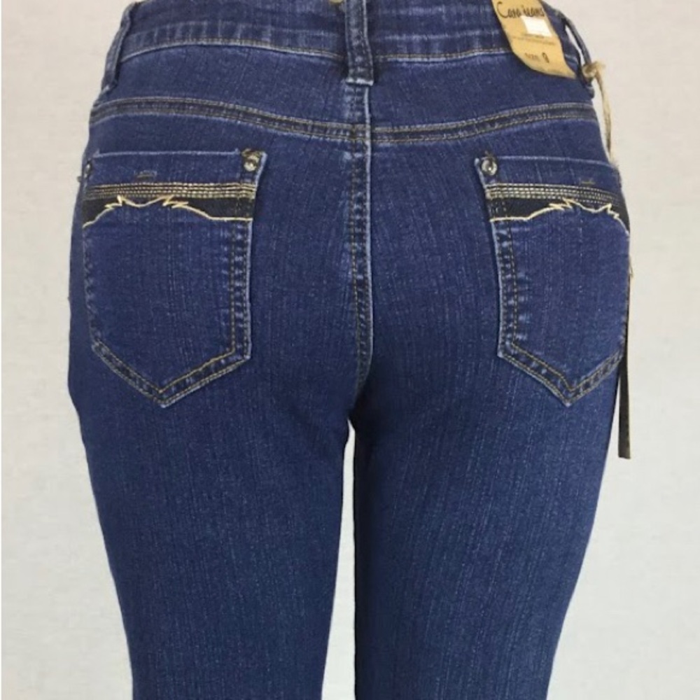 Skinny Women’s Jeans Stretch Classic Slim Fit Indigo Blue Five pockets design